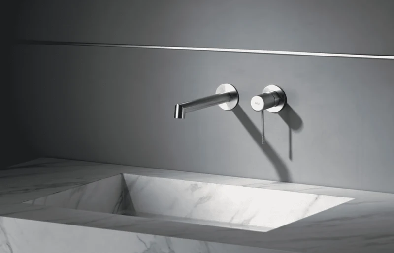 Grifería Lavabo Empotrada Line Níquel Cepillado - Imex