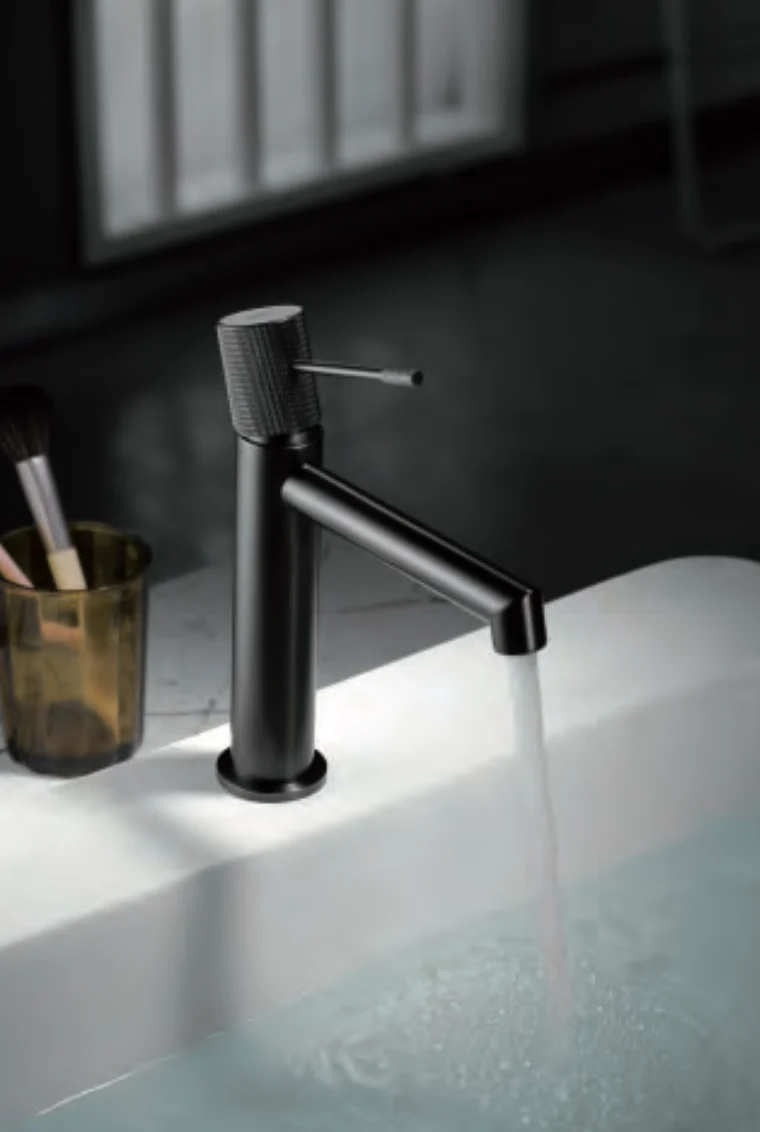 Grifería Monomando Lavabo Line Negro Mate - Imex