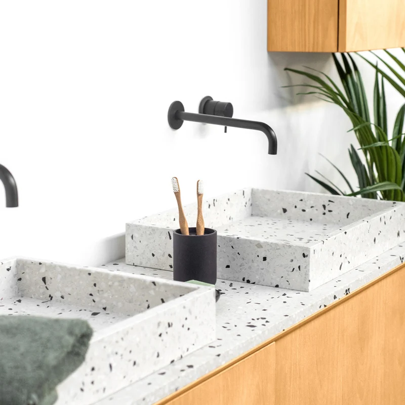 Mobiliario de baño Terrazo - Lavabo George I - Roble (150 cm) - Nestor