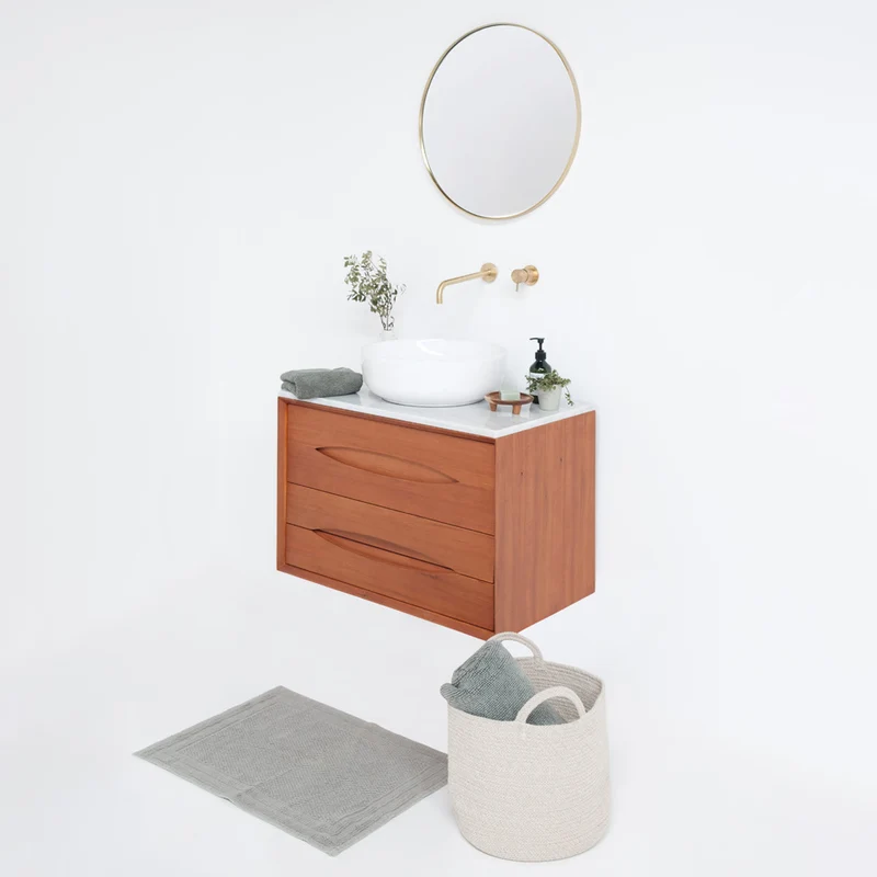 Mueble de baño Bill Teca - Alexis II - Placa superior de mármol blanco