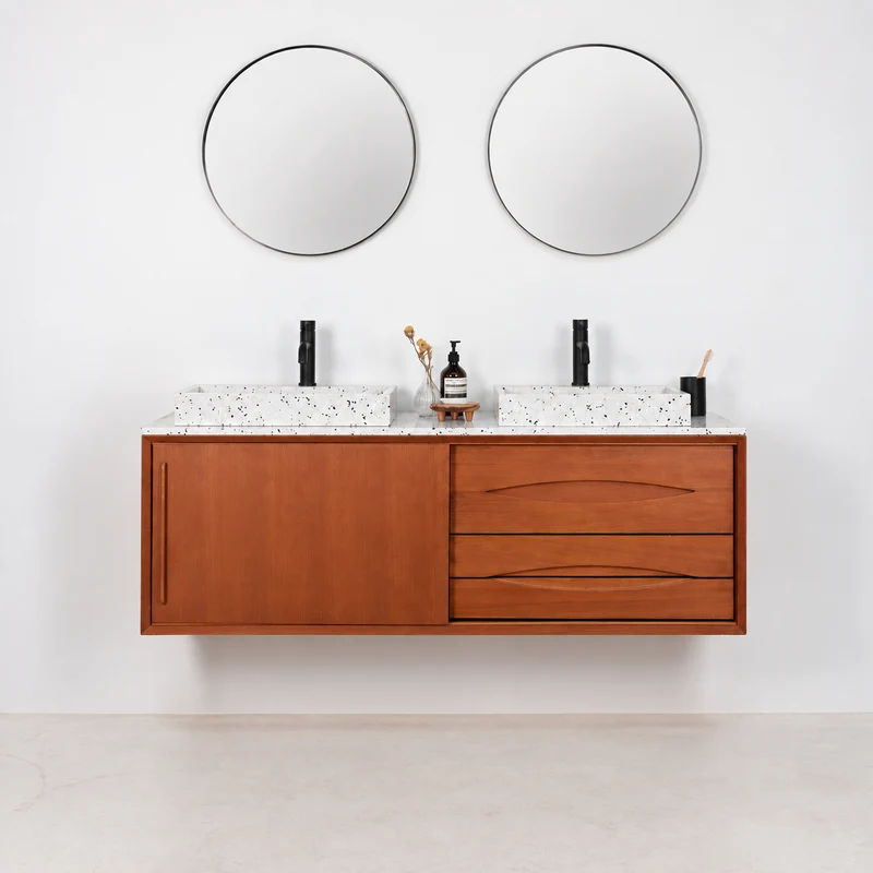 Mueble lavabo Bill Teca - Lavabo de Terrazo - Lavabo de Terrazo