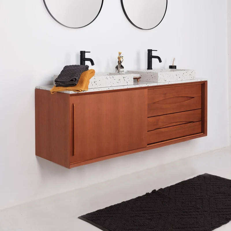 Mueble lavabo Bill Teca - Lavabo de Terrazo - Lavabo de Terrazo