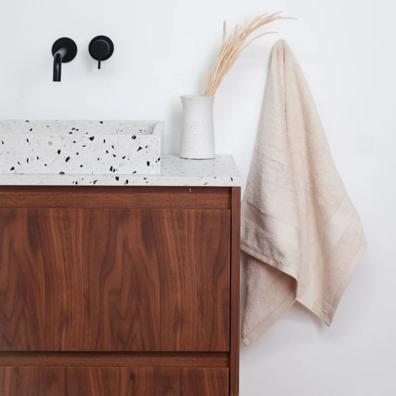Mueble de baño Terrazzo Ann - Mueble Nogal - 80cm
