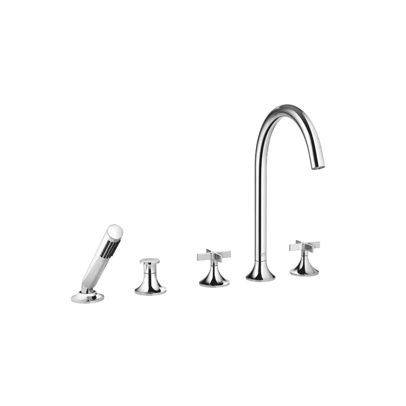 Grifo de bañera de cinco orificios para borde con inversor VAIA