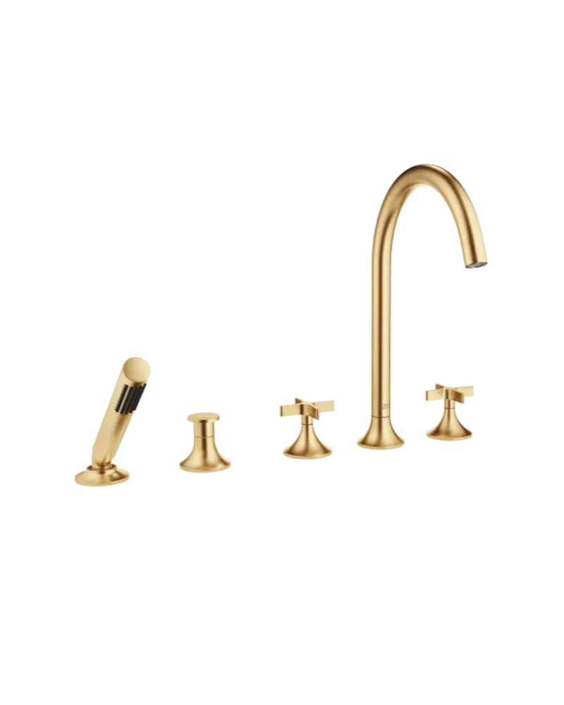Grifo de bañera de cinco orificios para borde con inversor VAIA