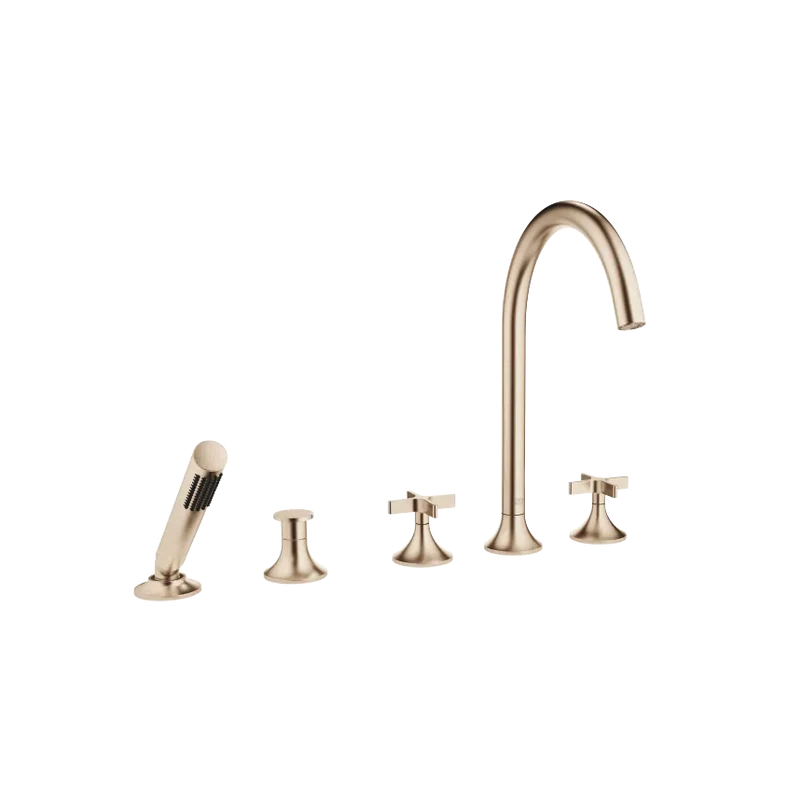 Grifo de bañera de cinco orificios para borde con inversor VAIA