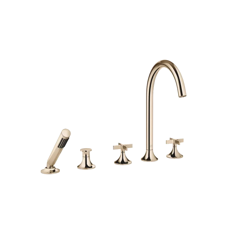 Grifo de bañera de cinco orificios para borde con inversor VAIA