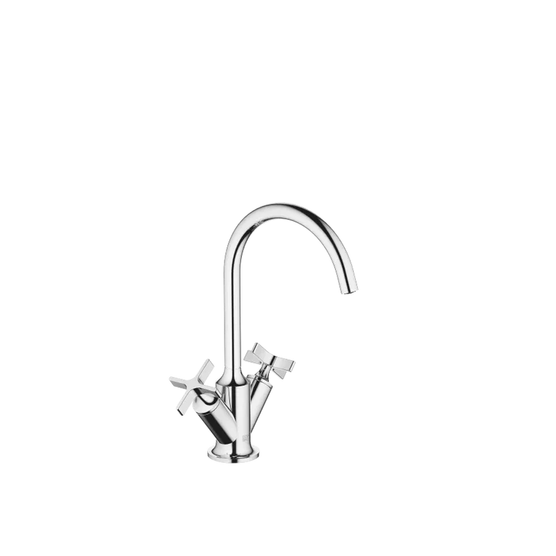 Grifo de lavabo con bimando y válvula automática VAIA