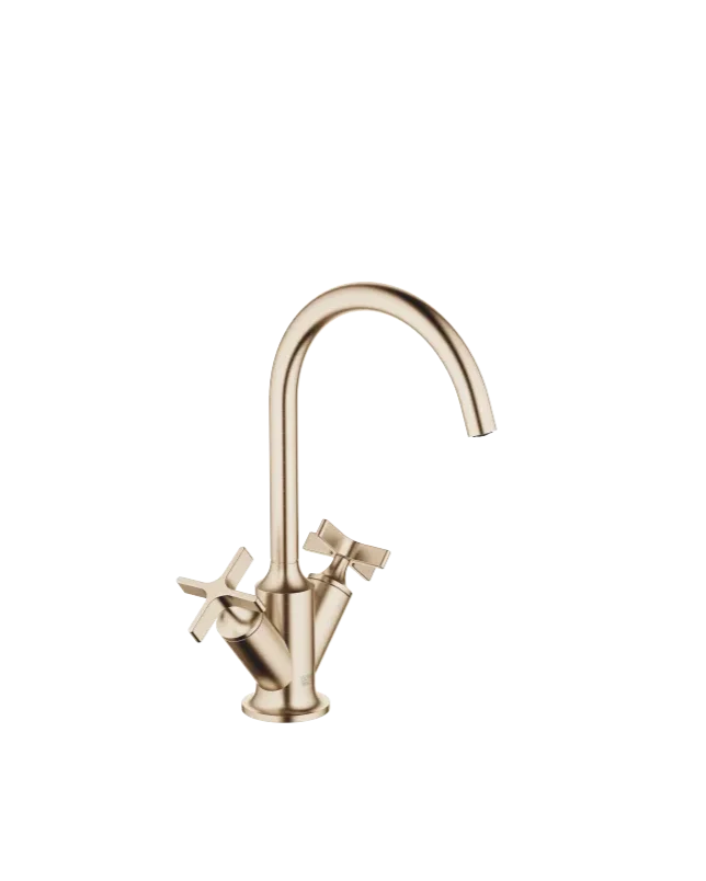 Grifo de lavabo con bimando y válvula automática VAIA