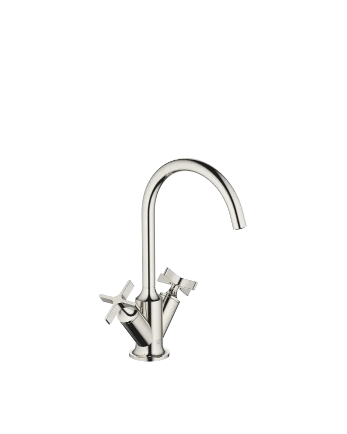 Grifo de lavabo con bimando y válvula automática VAIA