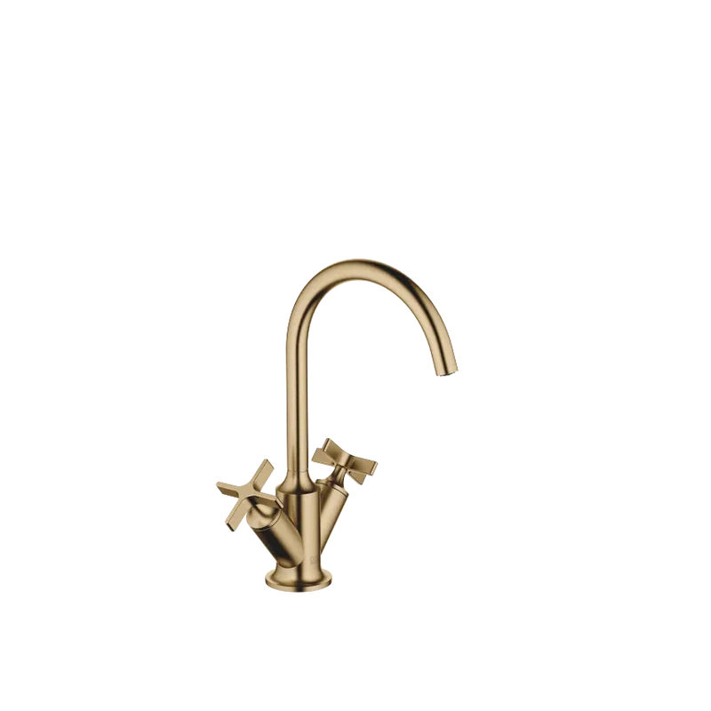 Grifo de lavabo con bimando y válvula automática VAIA
