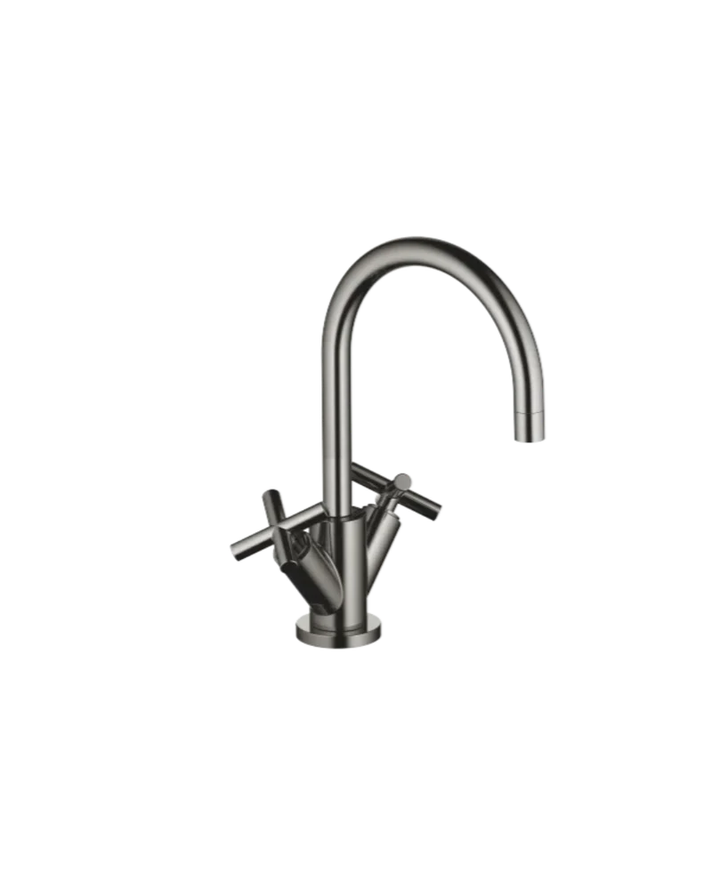 Grifo de lavabo bimando con válvula automática TARA