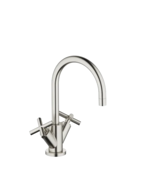 Grifo de lavabo bimando con válvula automática TARA