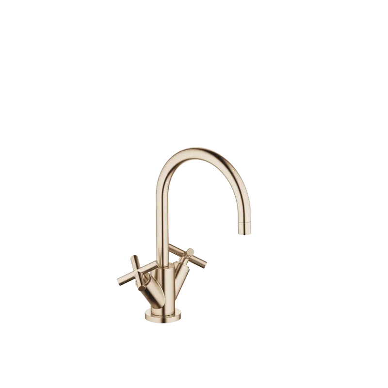 Grifo de lavabo bimando con válvula automática TARA