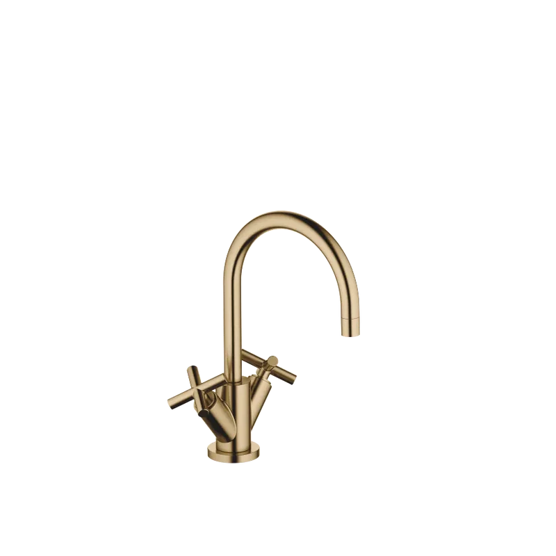 Grifo de lavabo bimando con válvula automática TARA