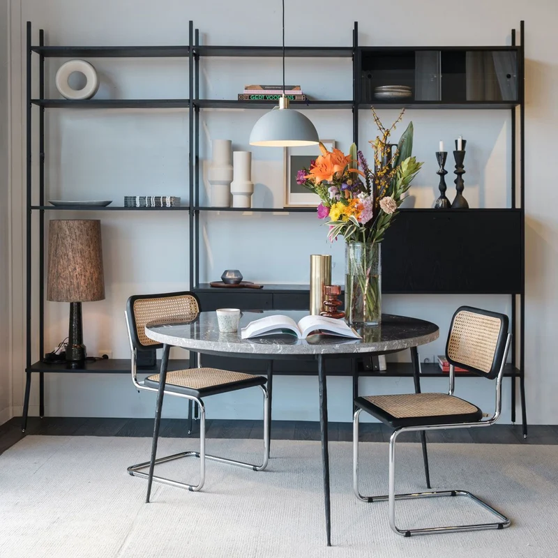 Armario de pared negro con extensión - Negro - 278×230cm