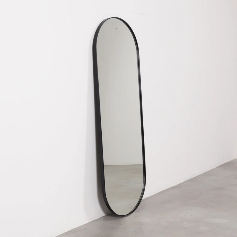Espejo negro ovalado - 140×50cm