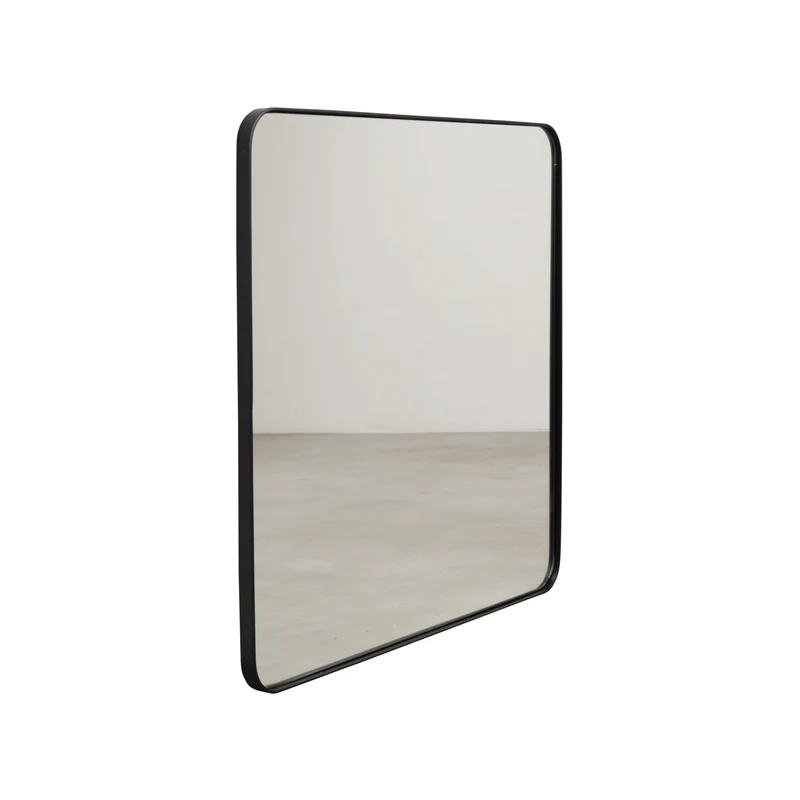 Espejo cuadrado negro - 80×80cm