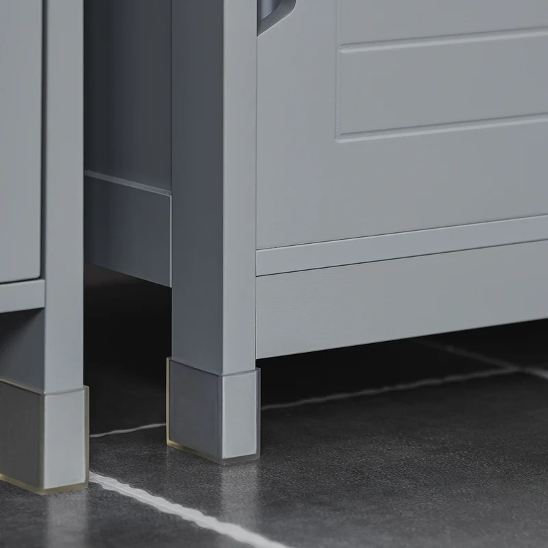 SoBuy FRG128-SG Armario para debajo del Lavabo con 1 Estante y 2 Puertas Gris