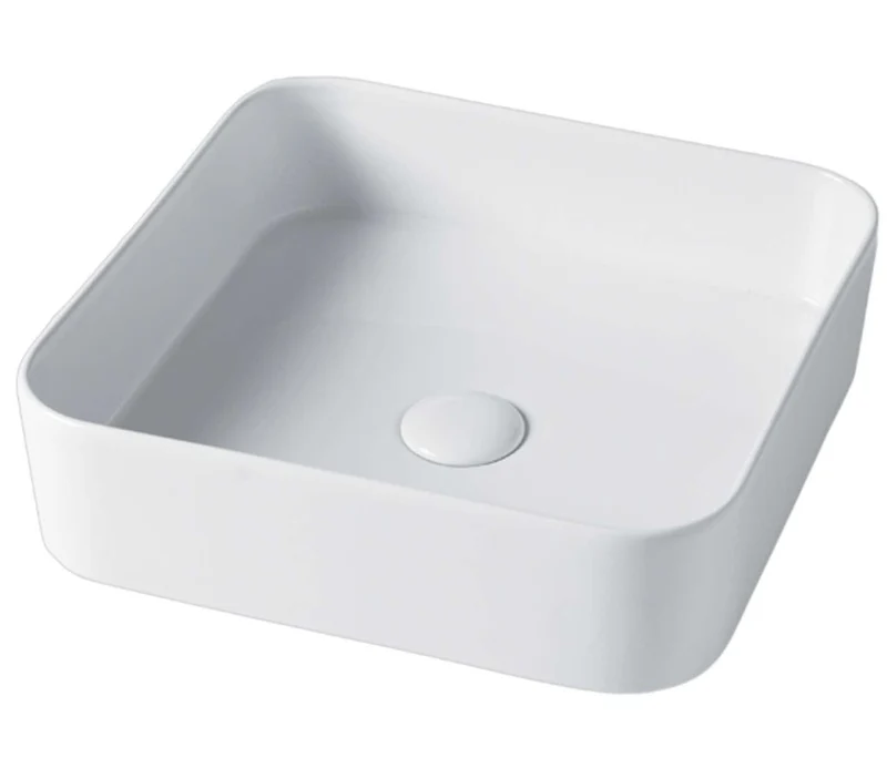 Lavabo Sobreencimera Modul40Quadro Cerámica Cuadrado 40cm - Balneo Toscia