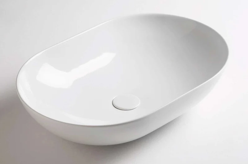 Lavabo Sobreencimera Soul 600 Cerámica Ovalado 60cm - Balneo Toscia