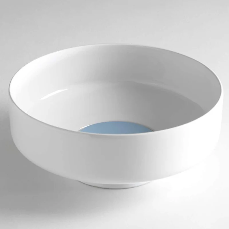Lavabo Redondo Sav400 Cerámica 40cm con Pedestal Opcional - Balneo Toscia