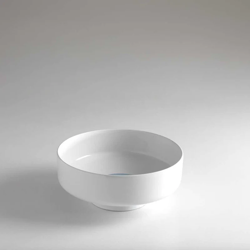 Lavabo Redondo Sav400 Cerámica 40cm con Pedestal Opcional - Balneo Toscia
