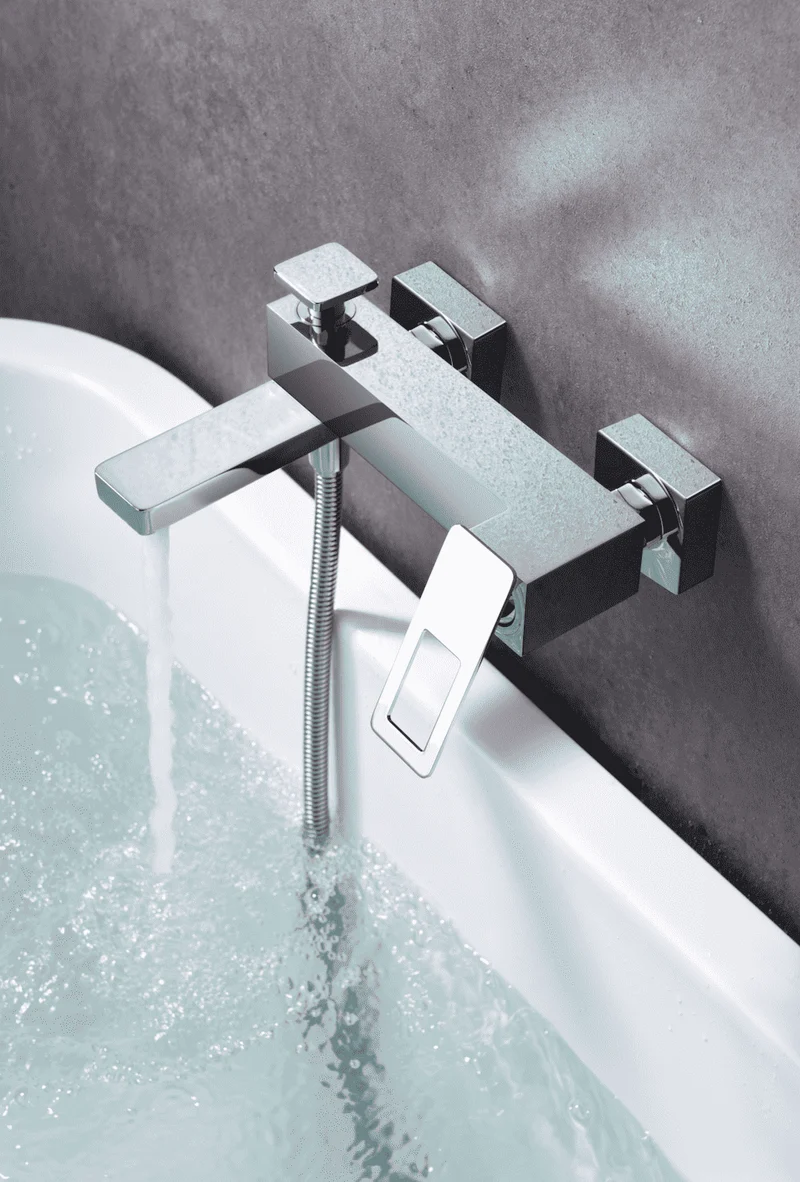 Grifería Bañera y Ducha Monomando Suecia Cromada - Imex