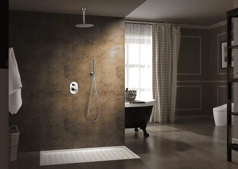 Conjunto Ducha Monomando Empotrada Vesubio Cromada - Imex