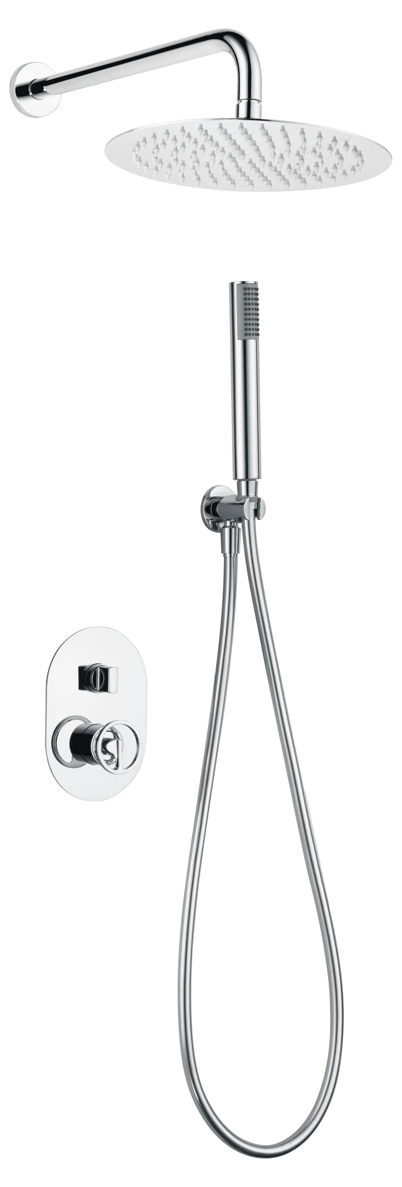 Conjunto Ducha Empotrada Olimpo Cromada - Imex