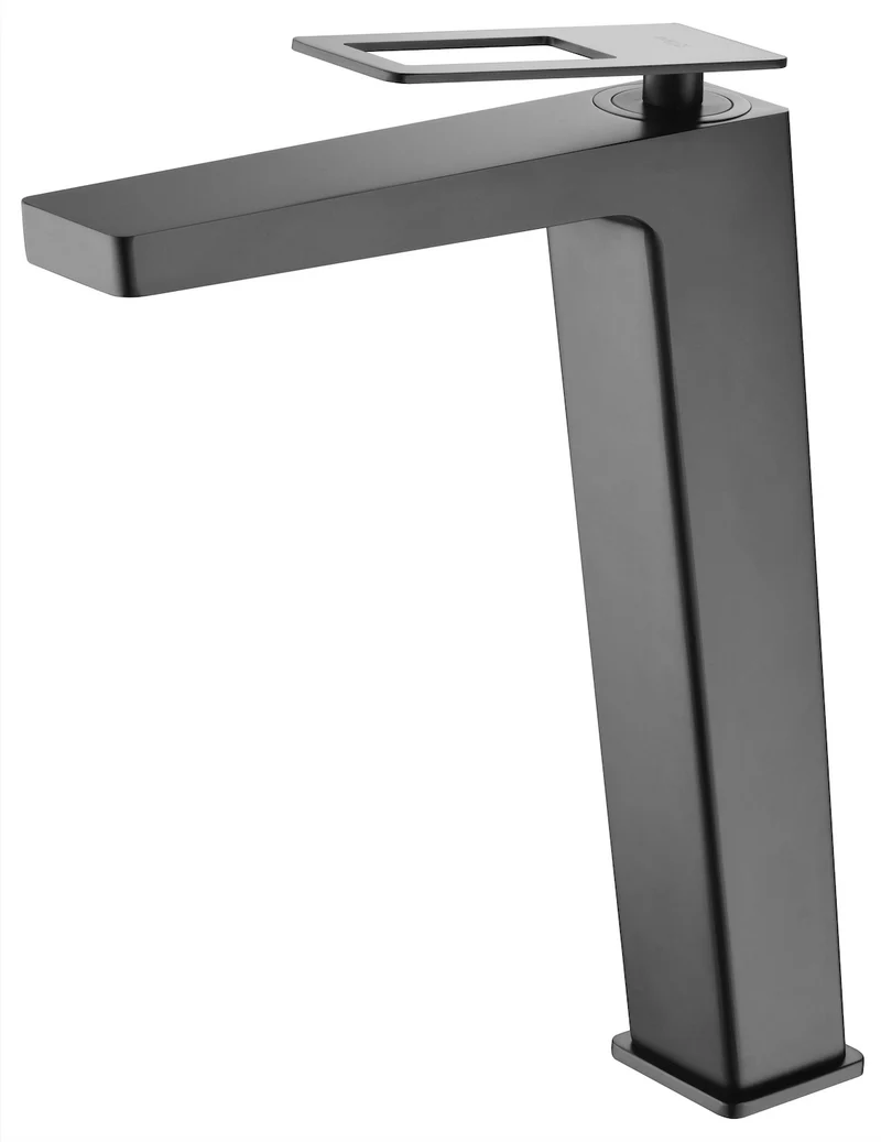 Grifería Monomando Lavabo Alto Suecia Negro Mate - Imex