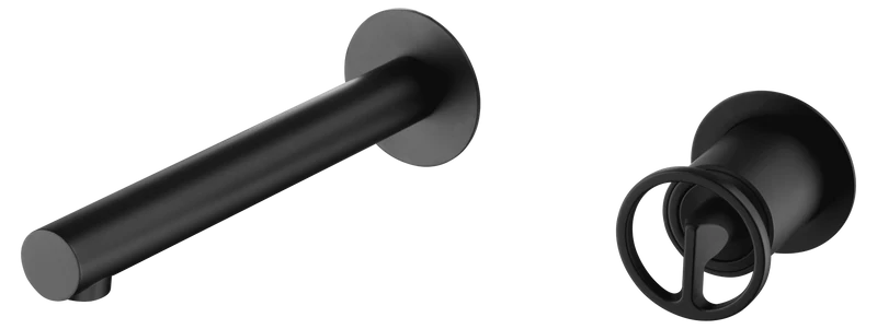Grifería Empotrada Lavabo Olimpo Negro Mate - Imex