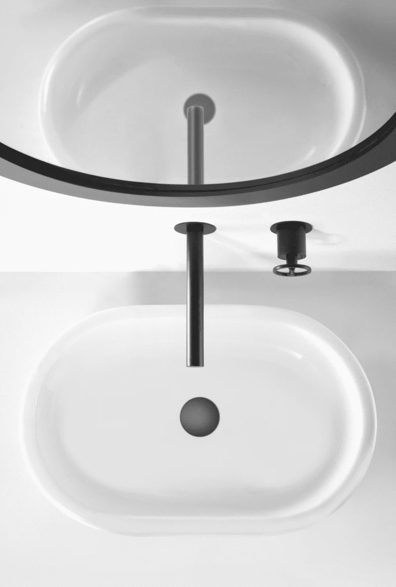 Grifería Empotrada Lavabo Olimpo Negro Mate - Imex