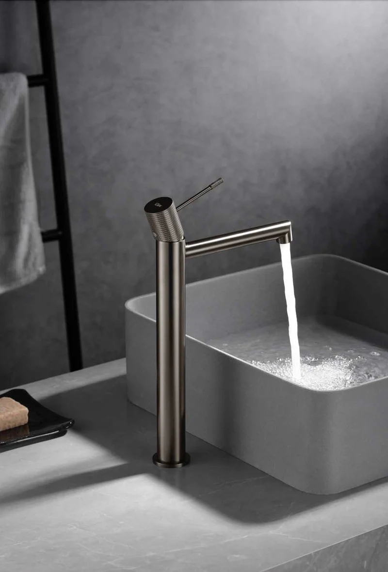 Grifería Monomando Lavabo Alto Line Níquel Cepillado - Imex
