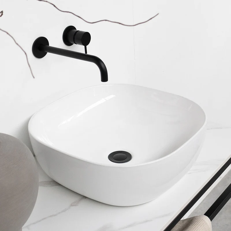Mueble de baño industrial - Jules - Cerámica blanca - Alexis 5 - (150 cm)