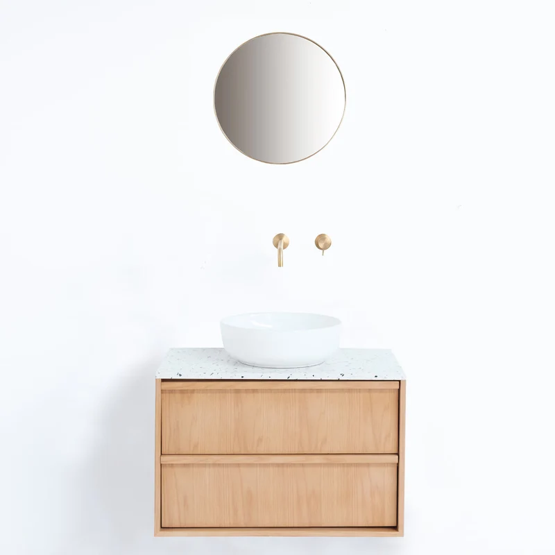Mobiliario de baño Fien Eik - Lavabo Alexis II - Placa encimera de terrazo