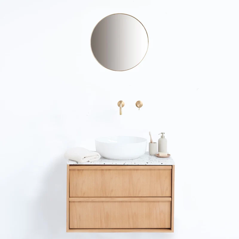 Mobiliario de baño Fien Eik - Lavabo Alexis II - Placa encimera de terrazo