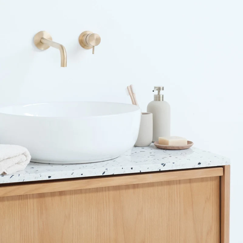 Mobiliario de baño Fien Eik - Lavabo Alexis II - Placa encimera de terrazo