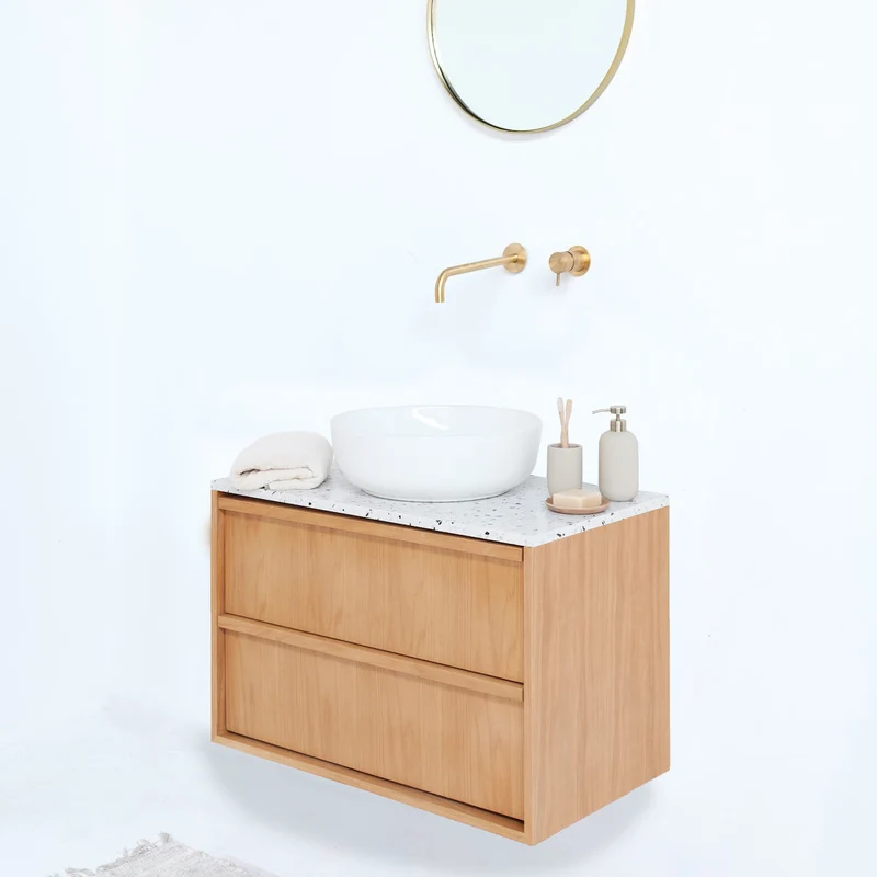 Mobiliario de baño Fien Eik - Lavabo Alexis II - Placa encimera de terrazo