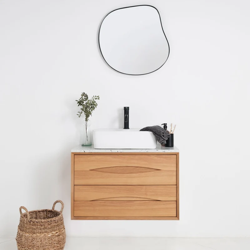 Mueble de baño Bill Oak - Alexis 6 - Placa superior de terrazo
