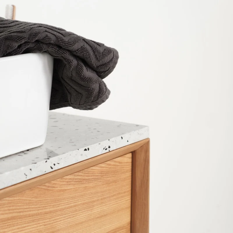 Mueble de baño Bill Oak - Alexis 6 - Placa superior de terrazo