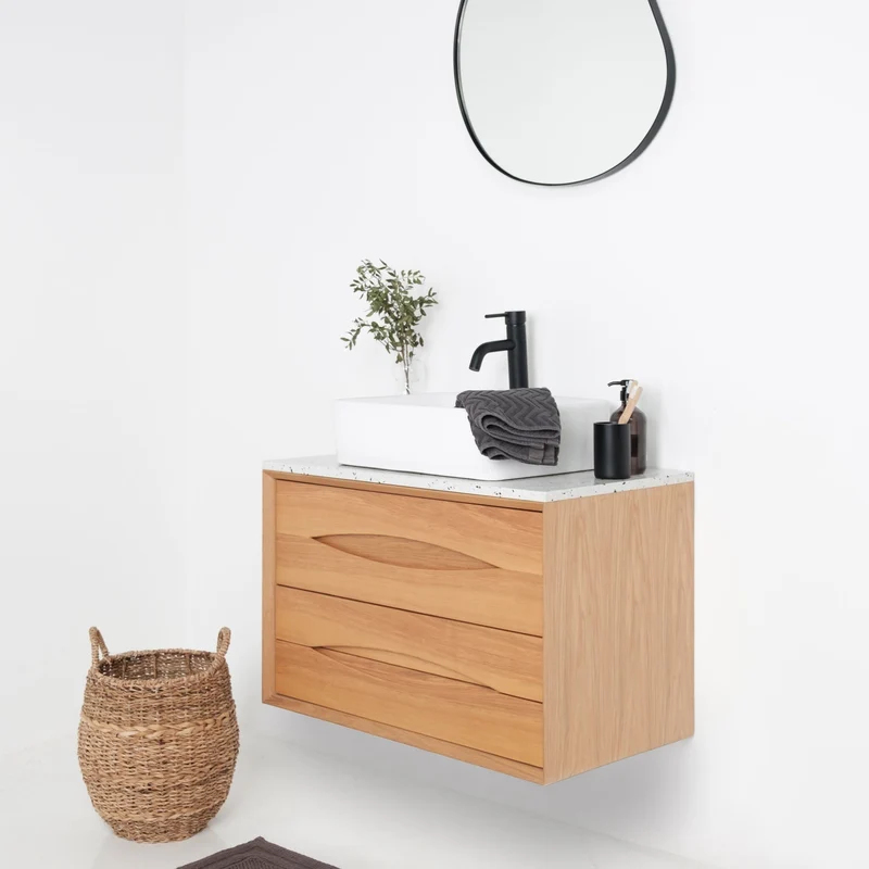 Mueble de baño Bill Oak - Alexis 6 - Placa superior de terrazo