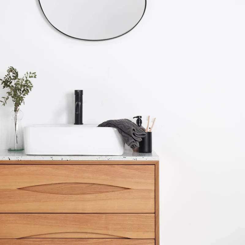 Mueble de baño Bill Oak - Alexis 6 - Placa superior de terrazo
