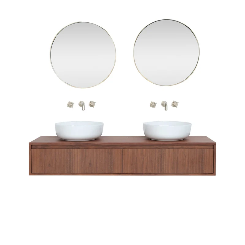 Mueble de baño Ann Kort - Nogal - Alexis II - 150 cm