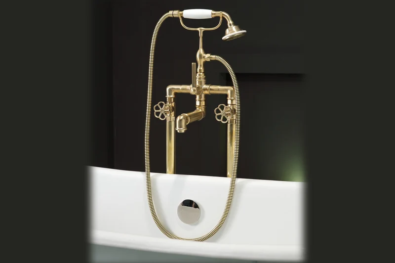 Grifería Bañera Exenta RV311 Industrial | Latón Balneo Toscia