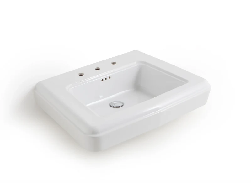 Lavabo Mediano con Pedestal Fifties Vintage | Cerámica Italiana Balneo Toscia 75cm