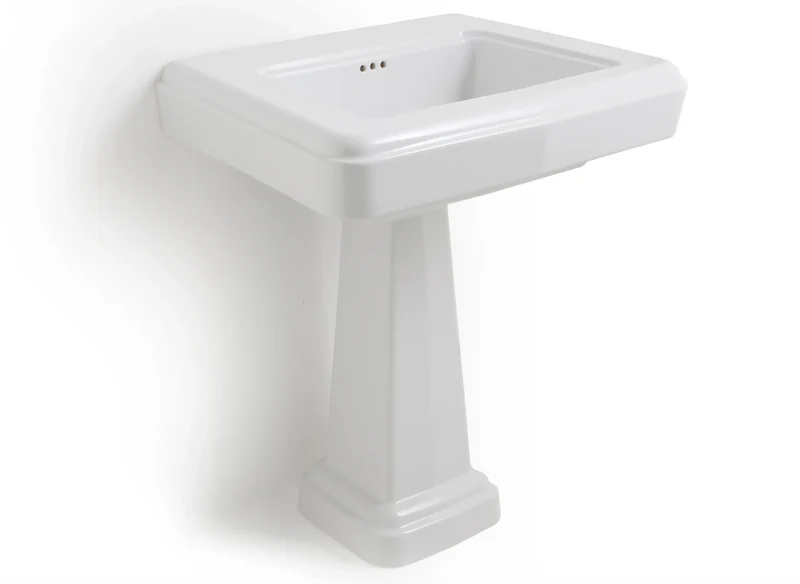 Lavabo Mediano con Pedestal Fifties Vintage | Cerámica Italiana Balneo Toscia 75cm