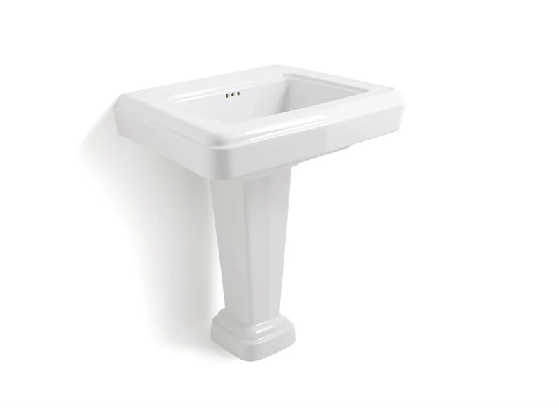 Lavabo Mediano con Pedestal Fifties Vintage | Cerámica Italiana Balneo Toscia 75cm