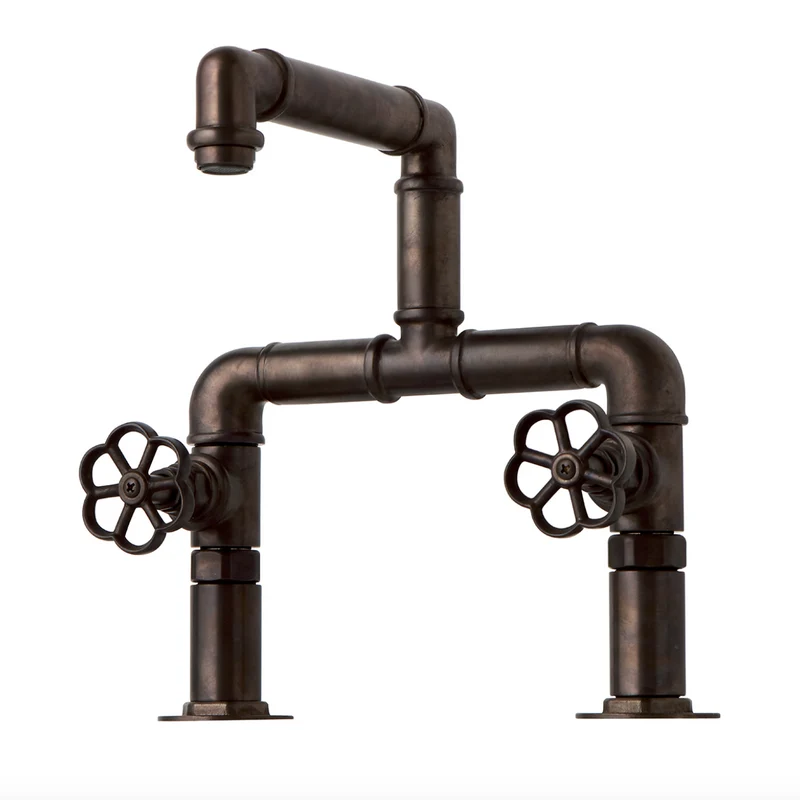 Grifería lavabo puente alto Industrialis de Balneo Toscia estilo Industrial