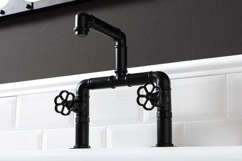 Grifería lavabo puente alto Industrialis de Balneo Toscia estilo Industrial